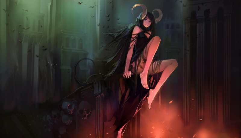 魅魔少女幻想艺术壁纸 720P高清手机壁纸