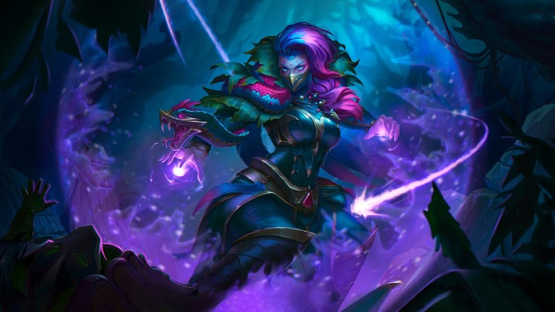 《Dota2》等热门游戏的奇幻少女插画壁纸合集