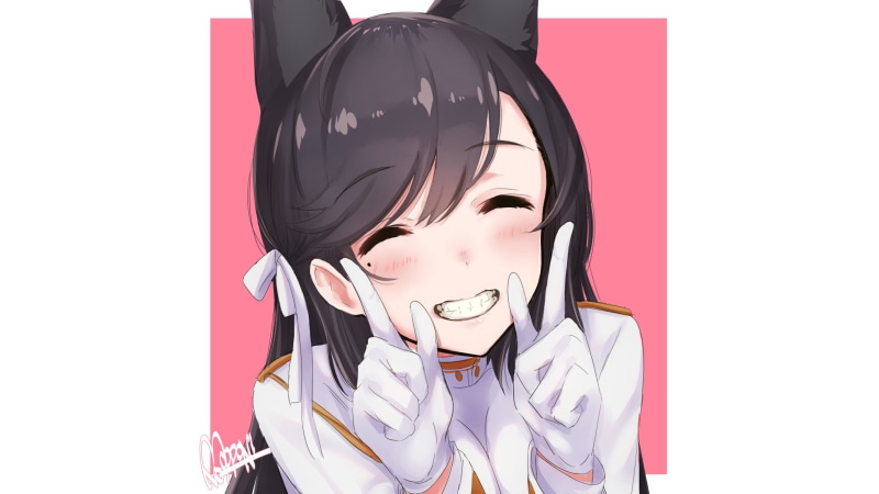 碧蓝航线同人插画合集 狐耳黑妹高清壁纸