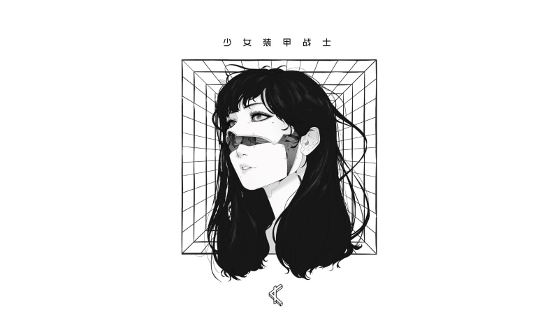 韩系赛博黑发少女壁纸合辑