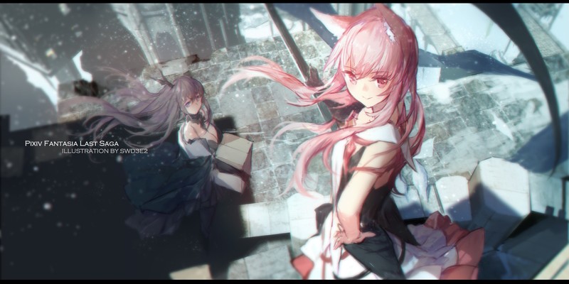 Pixiv Fantasia笔下的幻想少女壁纸 戳进来看绝美画风