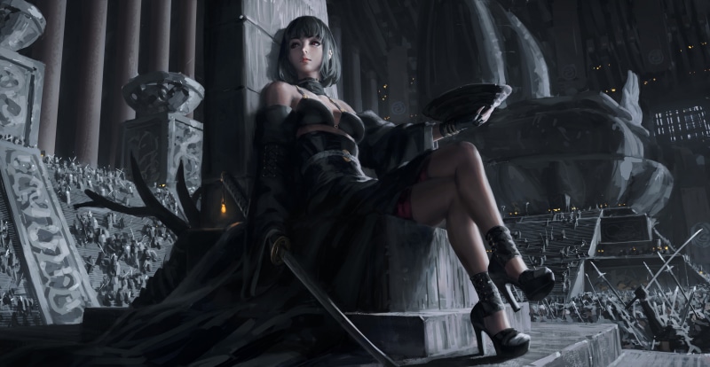 这位画师画的绝美军装少女壁纸！4K高清氛围感拉满