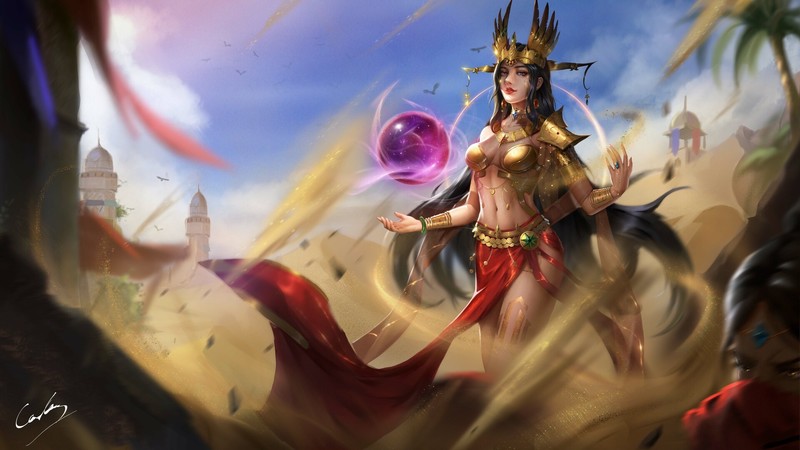 这组幻想少女插画壁纸合集