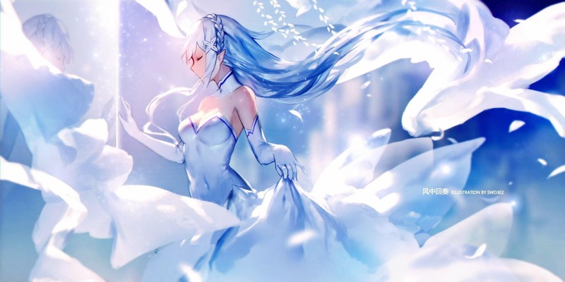 这组Re:Zero绝美同人壁纸太戳了！